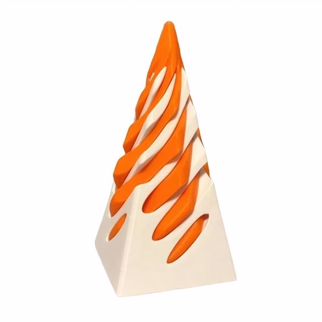 Fidget Toy Pass Through Pyramid 3D Impreso Espiral Cono Juguete para Y Adultos