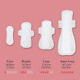 thumbnail image 5 of Livlit Long Liner, 100% Organic Cotton, Hypoallergenic, Sensitive Skin (40 Count), 5 of 6