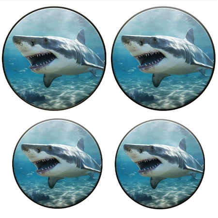 

Bahomeck Gas Stove Burner Cover Set Of 4 Render Of Great White Shark Metal Electric Stove Burner Covers Protecting Gas Stoves Kitchen Decor，8 Inch And 10 Inch