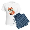 thumbnail image 5 of CafePress - Hipster Red Fox Women's Light Pajamas - Women's Short Sleeve Print T-Shirt and Pants Light Cotton Pajama Set, 5 of 7