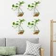 thumbnail image 4 of Paquete de 4 s colgantes de pared de , soporte para pntas suculentas de terrarios, de jarrón de pared de para Baoblaze Florero colgante de pared, 4 of 8