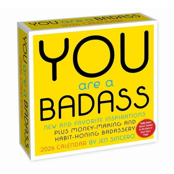 You Are a Badass 2026 Day-To-Day Calendar, (Paperback)