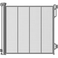 thumbnail image 2 of Reinforced Retractable Baby Gate or Mesh Dog Gate,Easy to Use for Stairs, Doorways, Hallways, Indoor, Outdoor, Wide Pet Gate 33.5" Tall, Extends to 45" Wide, Black, 2 of 7