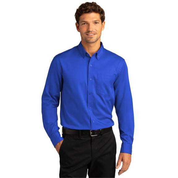 Port Authority Long Sleeve SuperPro React ™ Twill Shirt. W808