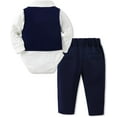 thumbnail image 7 of SANMIO Baby Boy Clothes Suits Infant Gentleman Outfit Collared Dress Shirt+Vest+Tie+Corsage+Pants 5Pcs Baby Suit Sets, 7 of 7