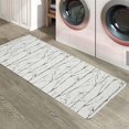 thumbnail image 6 of Kitchen Rugs and Mats,Gray Branch Leaves Bird Crayon Style 2 Piece Anti Fatigue Area Runner Rug Set Comfort Standing Floor Mat,Vintage Linen Non Slip Absorbent Doormats for Laundry/Bathroom/Bedroom, 6 of 6