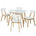 thumbnail image 5 of Simple Living Modern Dining Chairs Set of 4 with Angled Legs and Mid-Century Style, 5 of 6