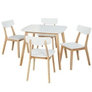 Simple Living Modern Dining Chairs Set of 4 with Angled Legs and Mid-Century Style