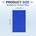 thumbnail image 2 of Tela de billar Uxcell para mesa de pool, kit de reemplazo de fieltro profesional adecuado para clubes, bares y juegos deportivos en interiores, azul de 7 pies, 2 of 5