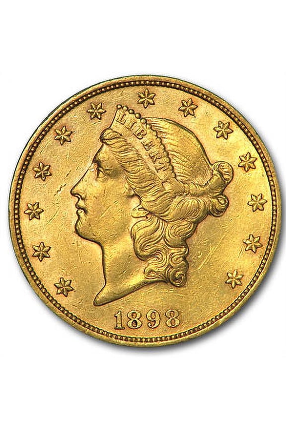 1898 $20 Liberty Gold Double Eagle AU