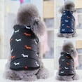 thumbnail image 2 of Veste pour Animaux de Compagnie Coton Cartoon Belle Veste de Chien Chiot Hiver Gilet, 2 of 10