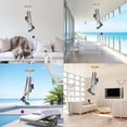 thumbnail image 6 of Colorful Metal Wind Chime for Balcony, Solid Wood & Aluminum Tube, 24" Glossy Multicolor Hanging Bells | European Style Room Wall Decor, Adjustable Melodious Tones, 6 of 6