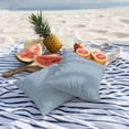 thumbnail image 3 of 2 Pack Outdoor Waterproof Throw Pillow Covers,Sky Blue Solid Color Decorative Square Pillow Case Patio Pillowcases for Chair Couch Sofa 16x16in, 3 of 9