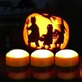 thumbnail image 3 of Luces LED tipo calabaza QIDEA que funcionan con pilas y mando a distancia, paquete de 3, 3 of 8