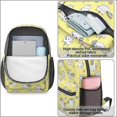 thumbnail image 4 of Unicorn and Cat Yellow Pattern 17" School Backpacks for Teens,Waterproof Oxford Fabric,S-Shape Padded Straps for School,Travel,Hiking,Camping, 4 of 6