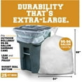 thumbnail image 2 of Plasticplace Sacs à Ordures pour Poubelles de 95 à 96 Gallons, Robustes, 2,0 Mil, Transparents, 61” x 68”, Lot de 25, 2 of 8