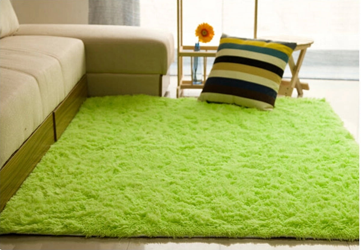 living room fluffy rug
