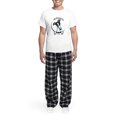thumbnail image 5 of CafePress - White Black Greyhound IAAM Men's Light Pajamas - Men's Light Loose Fit Cotton Pajama Set, 5 of 7