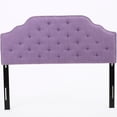 thumbnail image 2 of Queen & Full Sized Headboard In Purple, Contemporary Style With Elegant Trim, Enhances Bedroom , 63.54 In. Depth X 2.79 Width 53.25 Height, 20.26 Lb Weight Purple Fabric Upholstered For Bed, Modern, 2 of 4