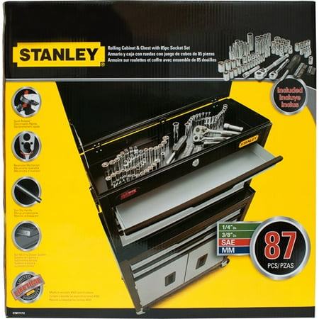 Stanley 85-Piece Mechanics Tool Set and Rolling Toolbox