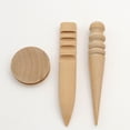 thumbnail image 2 of Pulidor de madera para bordes de cuero 3 en 1, bruñidor de madera de varios tamaños para pulir cuero, artesanía de cuero, herramienta de trabajo manual DIY (juego 3 en 1), 2 of 5