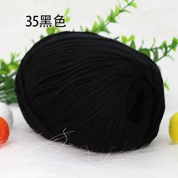 Nvzi Thin Soft Yarn, Ultra Fine & Smooth,Baby Clothes, Intricate Knits & Crafts - Easy to Knit/Crochet, Perfect for Beginners & Experts, Premium Thin Soft Yarn,black