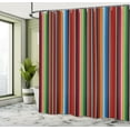 thumbnail image 4 of Ambesonne Cinco de Mayo Shower Curtain, Vertical Lines Design, 69"Wx70"L, Multicolor, 4 of 4