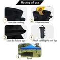 thumbnail image 4 of Bolsas de pesas para arena, pesas para piernas para tienda emergente, parasol, bolsa para pies, color negro, 4 Uds., 4 of 5