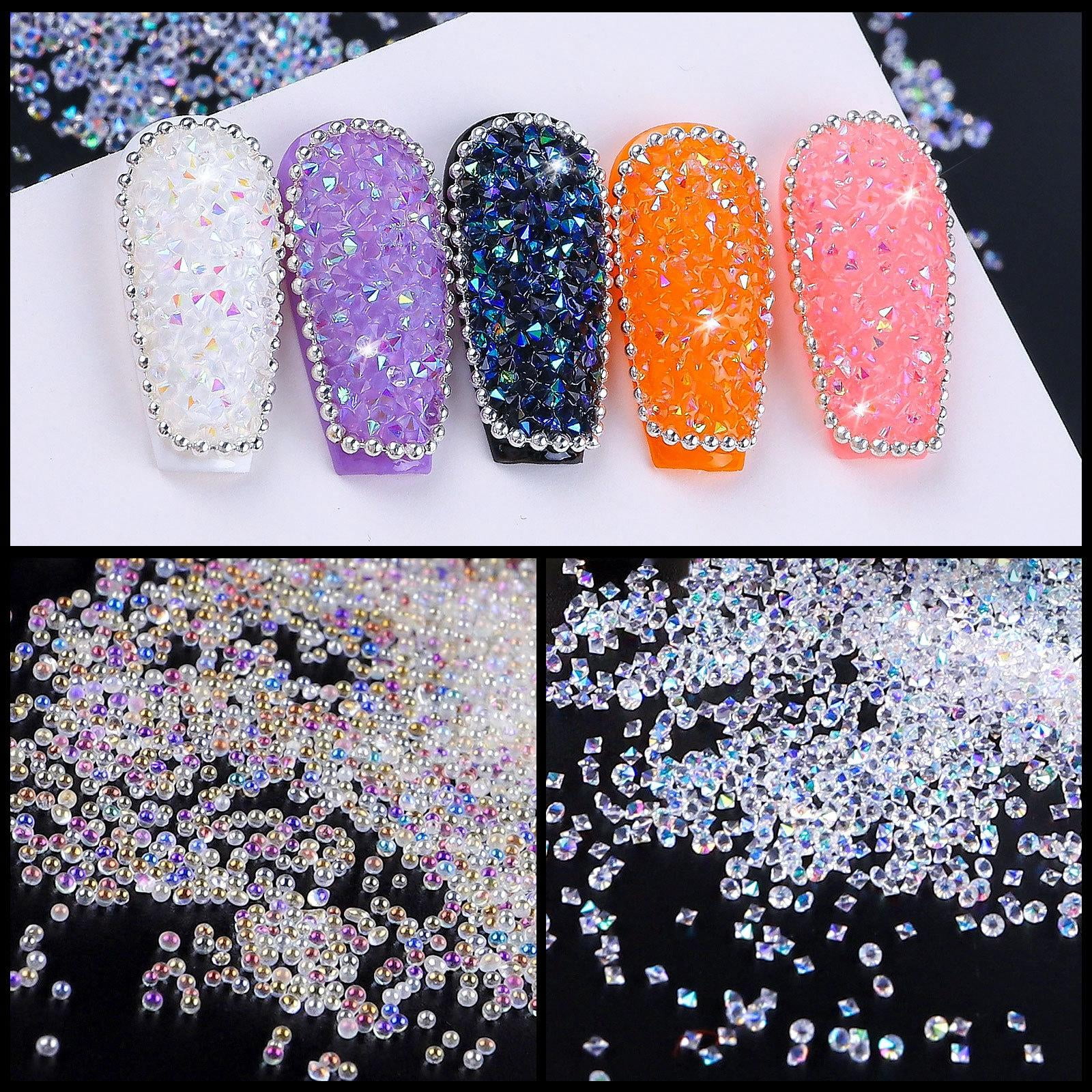 Bottle Micro Rhinestones Pixie Crystals Caviar Beads-Crystals Mini Bubble  Nail Gems Diamonds Stones-Clear Ab Iridescent Rhinestone Shine Like |  forum.iktva.sa