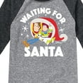 thumbnail image 3 of Toy Story - Waiting For Santa - Toddler And Youth Raglan Graphic T-Shirt, 3 of 5