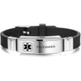 thumbnail image 1 of Pulseras de alerta médica Diy personalizadas, pulsera de silicona, regalo para mujer, hombre, niños, joyería Ice Sos, 1 of 4