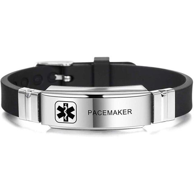 Pulseras de alerta médica Diy personalizadas, pulsera de silicona, regalo para mujer, hombre, niños, joyería Ice Sos