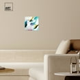 thumbnail image 3 of Still Violas II Blue Abstract Wall Art Canvas Wall Art by Art Remedy, Gallery Wrapped, 12" x 12", 3 of 7