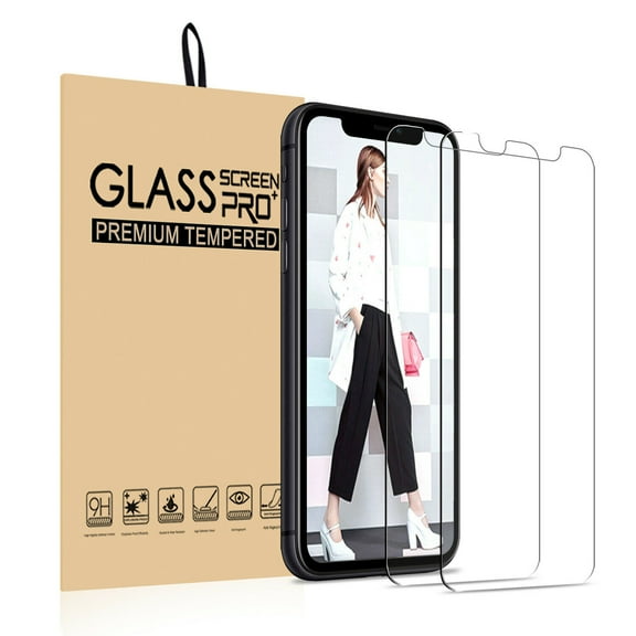GoldCherry For iPhone 11 Pro Max 6.5 inch/iPhone Xs MAX 2018,Anti Scratch Case Friendly Bubble Free Scratchproof 9H Tempered Glass for iPhone 11 Pro Max 6.5 inch 2019(2 Pcs)