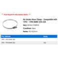 thumbnail image 2 of Air Intake Hose Clamp - Compatible with 1992 - 1995 BMW 325i E36 1993 1994, 2 of 2