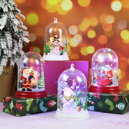 

NUZYZ Santa Claus Snowman LED Night Light Christmas Home Decor Display Mold Gift