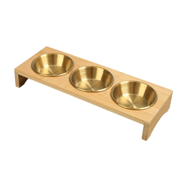 Plato para de soja, taza para barbacoa con bandeja para servir, plato para el desierto, taza para , cuencos para acampar, cocina al aire Oro 3 Rejillas