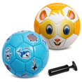 thumbnail image 1 of Balón de fútbol EVERICH TOY tamaño 2 para niños pequeños con bomba, 1 of 6