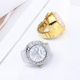 thumbnail image 4 of Estbridge Boutique  Three Eyes Elegant Ring Watch Roumin Unique Dial Quartz Analog Watch Cool Stretch Quartz Ring Watch Rose Gold, 4 of 6