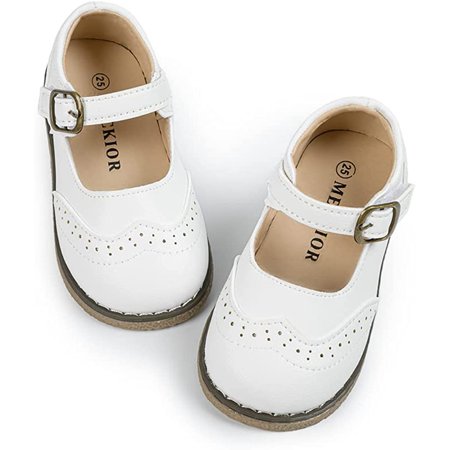 

QWZNDZGR Toddler Little Girl Mary Jane Dress Shoes Ballet Flats for Girl Party School Shoes Bowknot Princess Shoes