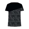thumbnail image 5 of Kayannuo Womens Tops Shirts for Women Valentine's Day Fashion Womens Casual Printed Square Neck Short Sleeve Buttons Tops Loose Blouses, 5 of 5