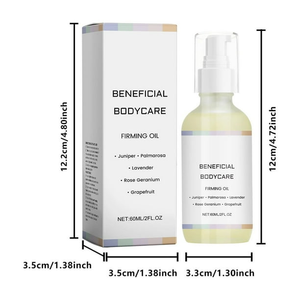 Aceite esencial Reafirmante Corporal Antienvejecimiento Hidrata la Piel Rejuvenece y Reduce los Poros Aceite 60ml Cuidado de la Piel