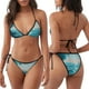 thumbnail image 3 of Balery Turquoise Ocean Reflection Pijama Estampado Bikini de Dos Piezas para Mujer - Conjunto de Bikini Ajustable Sexy y Cómodo para Playa, 3 of 6