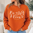thumbnail image 5 of Christian Shirt, Be Still and Know Psalm 46:10 Sweatshirt, Minimalist Bible Verse Hoodie, Faith Gift for Women, Church and Prayer Group, 5 of 9