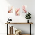 thumbnail image 2 of ZHONGYUTONG Abstract Canvas Prints Wall Art 3 Panel Texture Painting Rose Gold and Pink Picture Wall Decor For Bathroom Bedroom Living Room (11"x14"x3PCS), 2 of 6