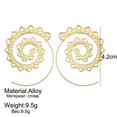 thumbnail image 2 of Aretes estilo bohemio aretes de espiral exagerados para mujeres niñas (dorado) JFHHH pequeña, 2 of 5