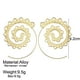 thumbnail image 2 of Pendientes en estilo bohemio, pendientes de espiral exagerados para mujer y niña. JFHHH pequeña, 2 of 5