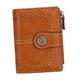 thumbnail image 4 of Cartera pequeña con bolsillo con cremallera y tarjetero para compras callejeras para mujer marrón, 4 of 9