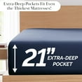 thumbnail image 2 of Stylish Pleated Hem 21-inch Extra Deep Pocket Comfortable Microfiber Sheet Set by Southshore Fine Linens, 2 of 10
