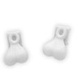 thumbnail image 2 of Zapato clip-on ornamento brillante pequeño zapatos lindos banda decoración colgante adultos adolescentes zapatillas de cumpleaños fiesta favores blanco 1 par Methold AP004659-02B, 2 of 7